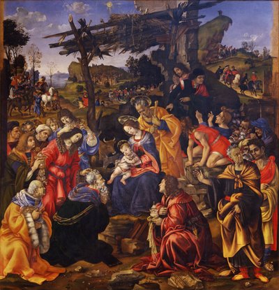 Italiano: Adoração dos Reis Magos Adoração dos Reis Magos de Filippino Lippi