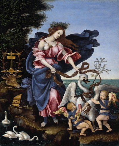Italiano: Alegoria da Música Alegoria da Música (Erato) de Filippino Lippi