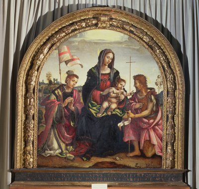 Madonna e criança com SS. João Batista e Estevão de Filippino Lippi