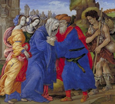 Encontro dos Santos Joachim e Anne no Golden Gate, 1497 de Filippino Lippi