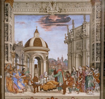São João Evangelista ressuscita Drusiana (pintura) de Filippino Lippi