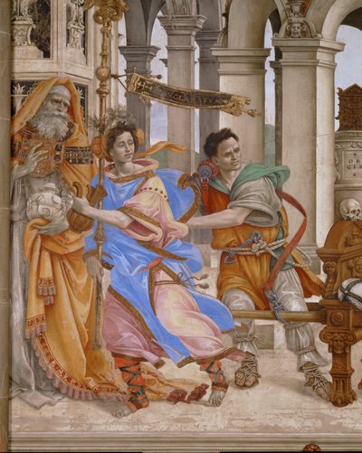 São João Evangelista ressuscita Drusiana (pintura) de Filippino Lippi