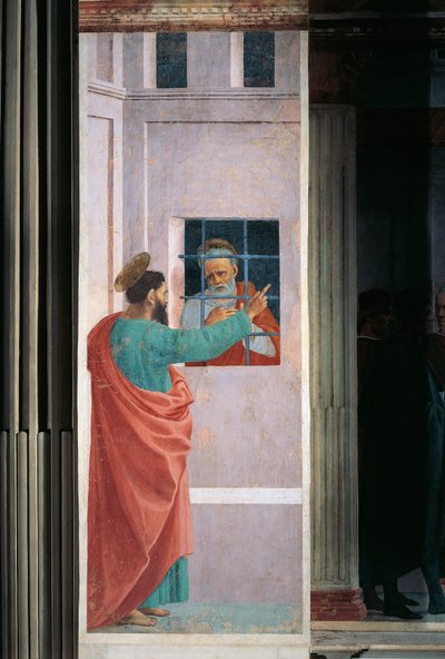 São Paulo visitando São Pedro na prisão, de Filippino Lippi de Filippino Lippi
