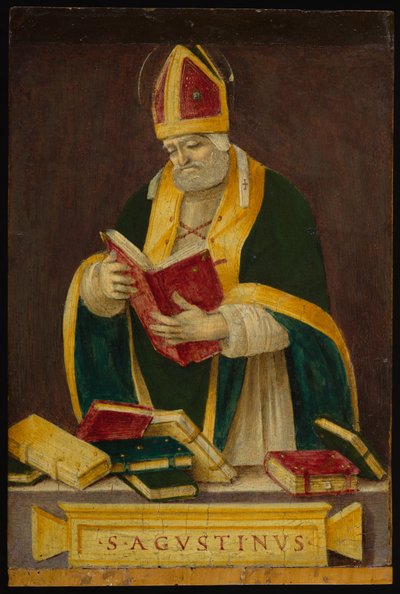 Santo Agostinho, c.1490 (têmpera no painel) de Filippino Lippi