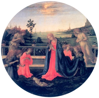 A Adoração, c1480s de Filippino Lippi