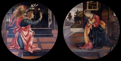 A Anunciação, 1483-1484 de Filippino Lippi