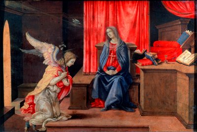 A Anunciação, início dos anos 1490 de Filippino Lippi