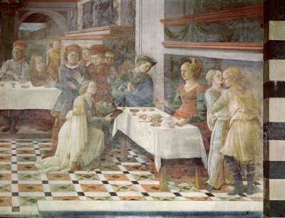 A festa de Herodes, 1452-64 de Filippino Lippi
