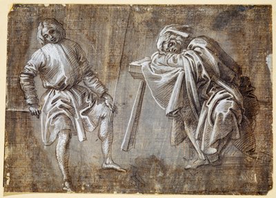 Duas figuras sentadas de Filippino Lippi