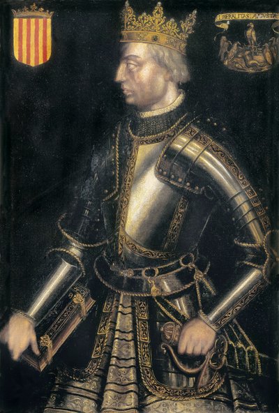 Retrato de ALFONSO II da Catalunha, III de Aragão, chamado "El Liberal" de Filippo Ariosto