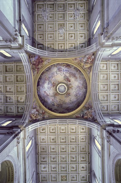 Vista do interior da cúpula, construída em 1425-46 de Filippo Brunelleschi