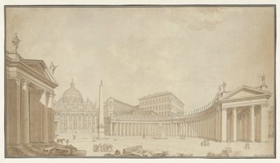 Vista da Praça de São Pedro em Roma de Filippo Citaroni