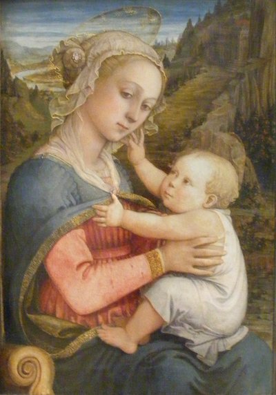 Alemão: Maria mit Kind Madonna and child de Filippo Lippi
