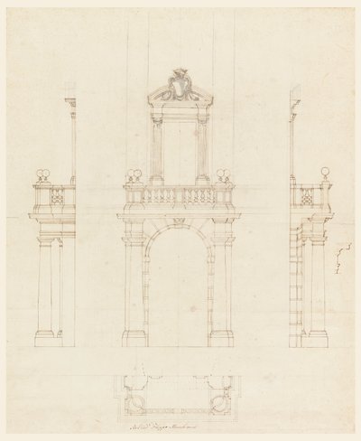 Caixa de porta e moldura de uma porta de Filippo Marchionni