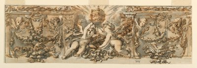 Desenho, Decoração de um Friso, ca. 1770 de Filippo Marchionni