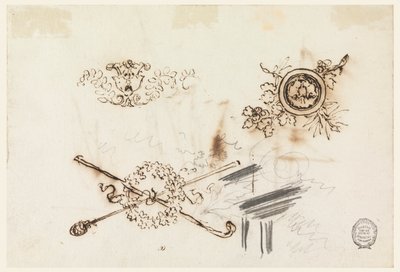 Estudos de Mastros e Ornamentos de Filippo Marchionni