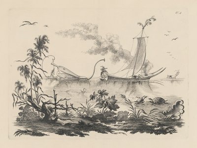 Maniera di navigare a forza di Mantici praticata in quel Globo (A Maneira de navegar pelo poder do Fole praticado naquele Planeta) de Filippo Morghen