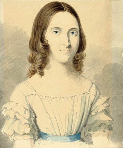 Um retrato de Christina Georgina Rossetti de Filippo Pistrucci