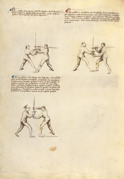 Combate com espada de Fiore Furlan dei Liberi da Premariacco