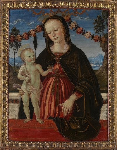Madonna e criança. Por volta de 1473 de Fiorenzo di Lorenzo