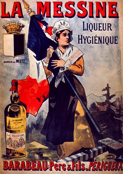 La Messine Liqueur Hygienique Advertisment (cor litho) de Firmin Bouisset