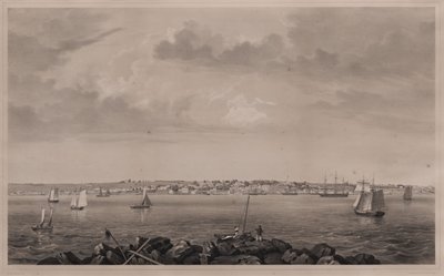 Castine, vista de Hospital Island de Fitz Henry Lane