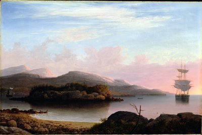 Na Ilha Deserta do Monte, 1856 de Fitz Henry Lane