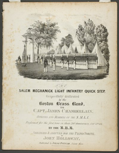 O passo rápido da Infantaria Ligeira de Salem Mechanick de Fitz Henry Lane