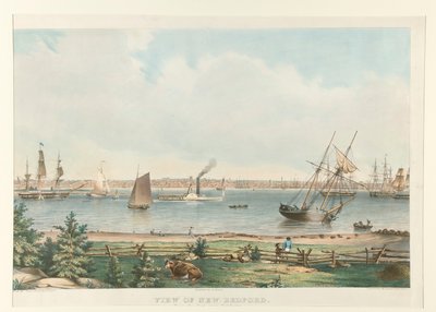 Vista de New Bedford. / Do Forte perto de Fairhaven de Fitz Henry Lane
