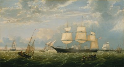 O Golden State Entrando no Porto de Nova York, 1854. de Fitz Hugh Lane