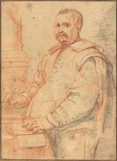 Uma escrita acadêmica de Flemish 17th Century