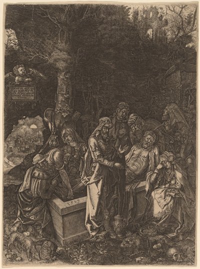 O sepultamento de Flemish 17th Century, style of Albrecht Dürer