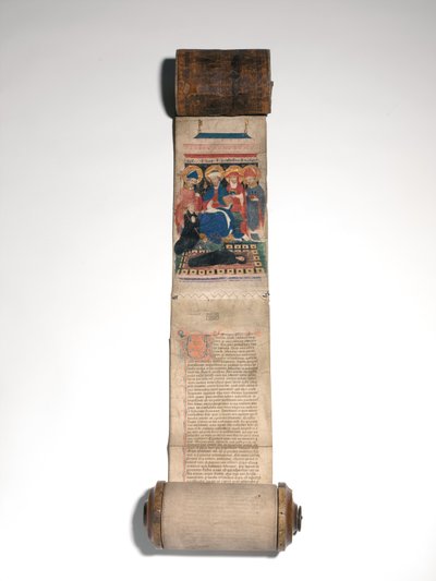Livro dos Mortos da Abadia de Saint Bavo (vellum & leather) de Flemish School