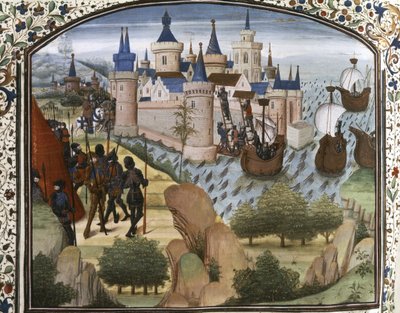 CRUSADAS: Constantinopla sitiada pelos cruzados de Flemish School