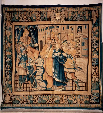 Tesouro do museu de Conques (Le Trésor de Conques). tapeçaria flamenga. História de Sainte Foy. Século XVI (?). de Flemish School