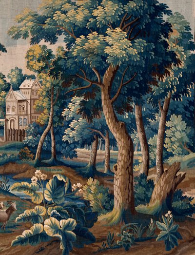 tapeçaria flamenga. Fim do século XVII. Propriedade da igreja Sint-Walburgakerk Oudenaarde (Dekenij van de Sint-Walburga). de Flemish School