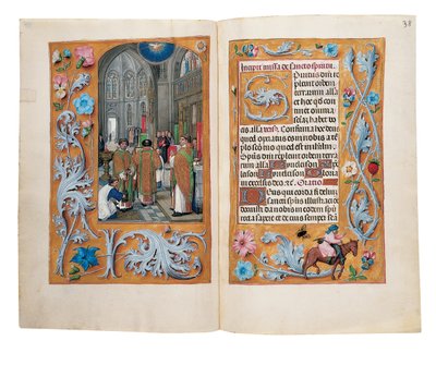 Fólios do Livro de Horas de Rothschild, Ghent ou Bruges, c.1505 de Flemish School