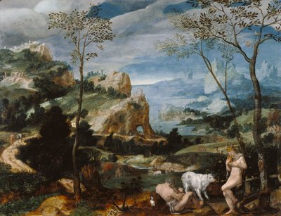 Paisagem com Mercúrio e Argus, c.1570 de Flemish School