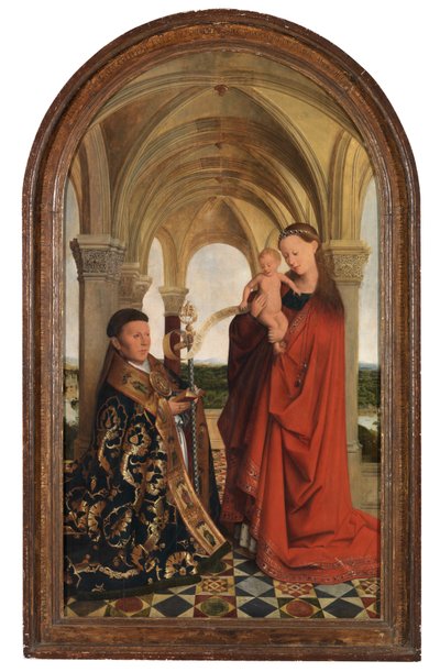 Madonna com Petrus Wijts (óleo sobre painel) de Flemish School