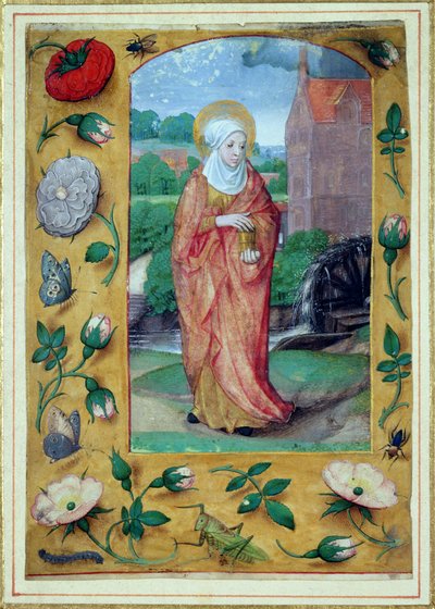 Maria Madalena, de um livro de horas, c.1500 de Flemish School