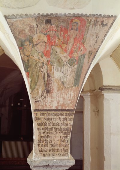 Missa de São Gregório, mural da cripta de Flemish School