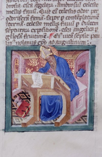 Sra. Gen 1111 Página da Legenda Aurea, Bruges, c.1400-10 de Flemish School