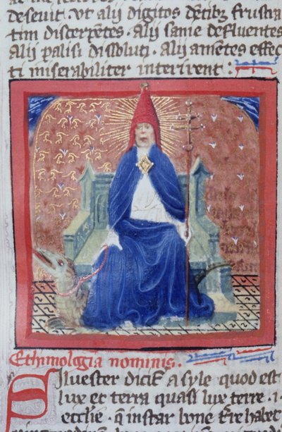Sra. Gen 1111 Página da Legenda Aurea, Bruges, c.1400-10 de Flemish School