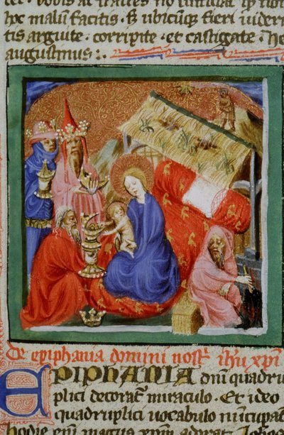 Sra. Gen 1111 Página da Legenda Aurea, Bruges, c.1400-10 de Flemish School