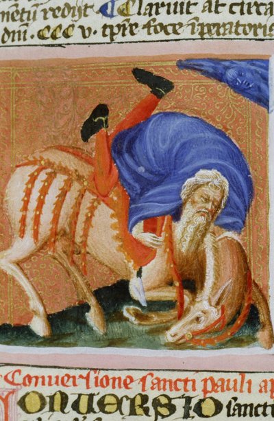 Sra. Gen 1111 Página da Legenda Aurea, Bruges, c.1400-10 de Flemish School