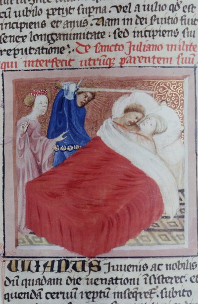 Sra. Gen 1111 Página da Legenda Aurea, Bruges, c.1400-10 de Flemish School