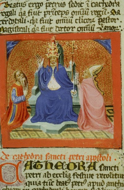 Sra. Gen 1111 Página da Legenda Aurea, Bruges, c.1400-10 de Flemish School