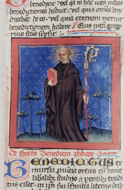 Sra. Gen 1111 Página da Legenda Aurea, Bruges, c.1400-10 de Flemish School