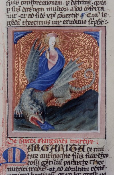 Sra. Gen 1111 Página da Legenda Aurea, Bruges, c.1400-10 de Flemish School