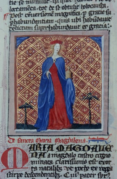 Sra. Gen 1111 Página da Legenda Aurea, Bruges, c.1400-10 de Flemish School